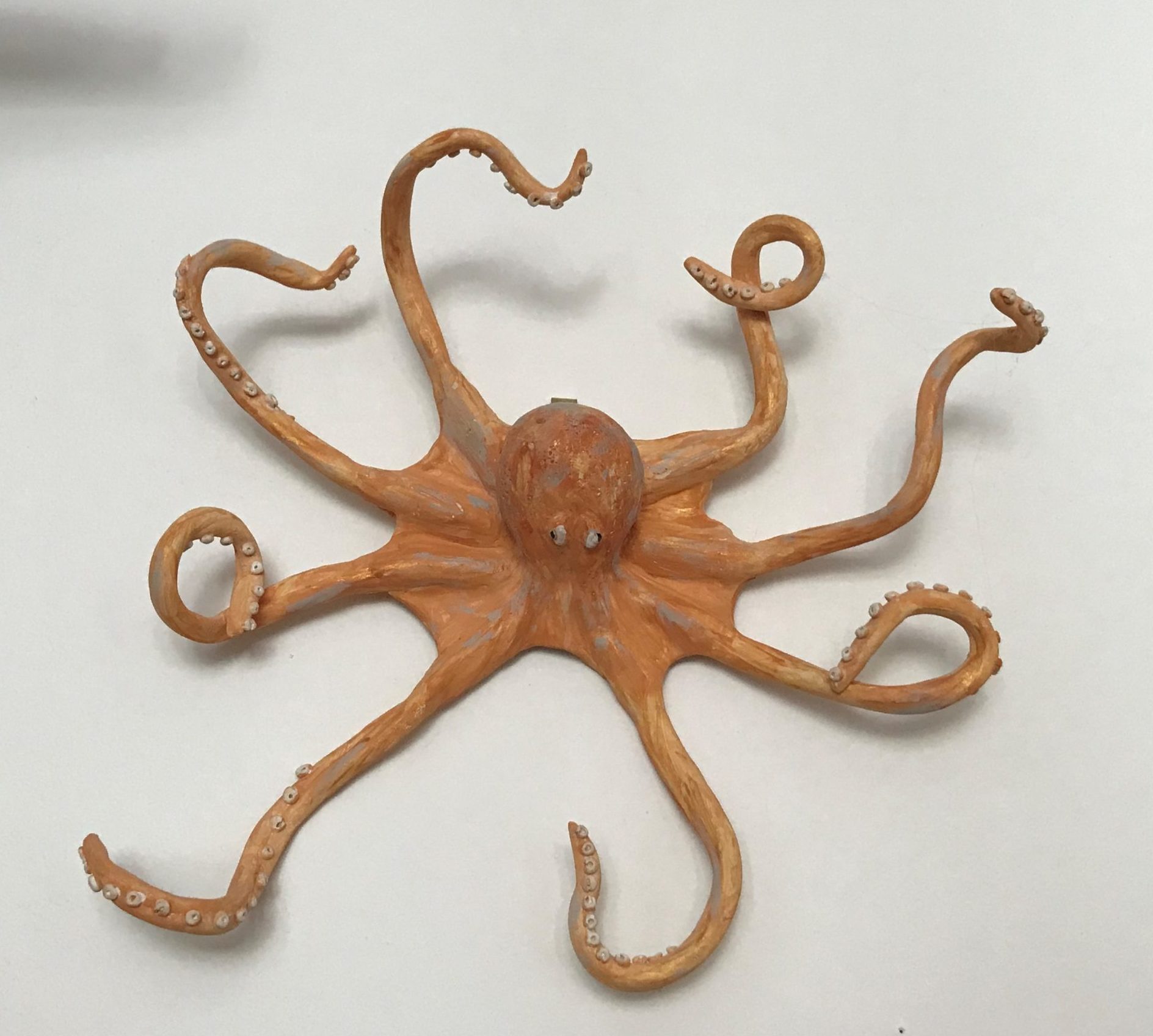 Clay Octopus Sculpture