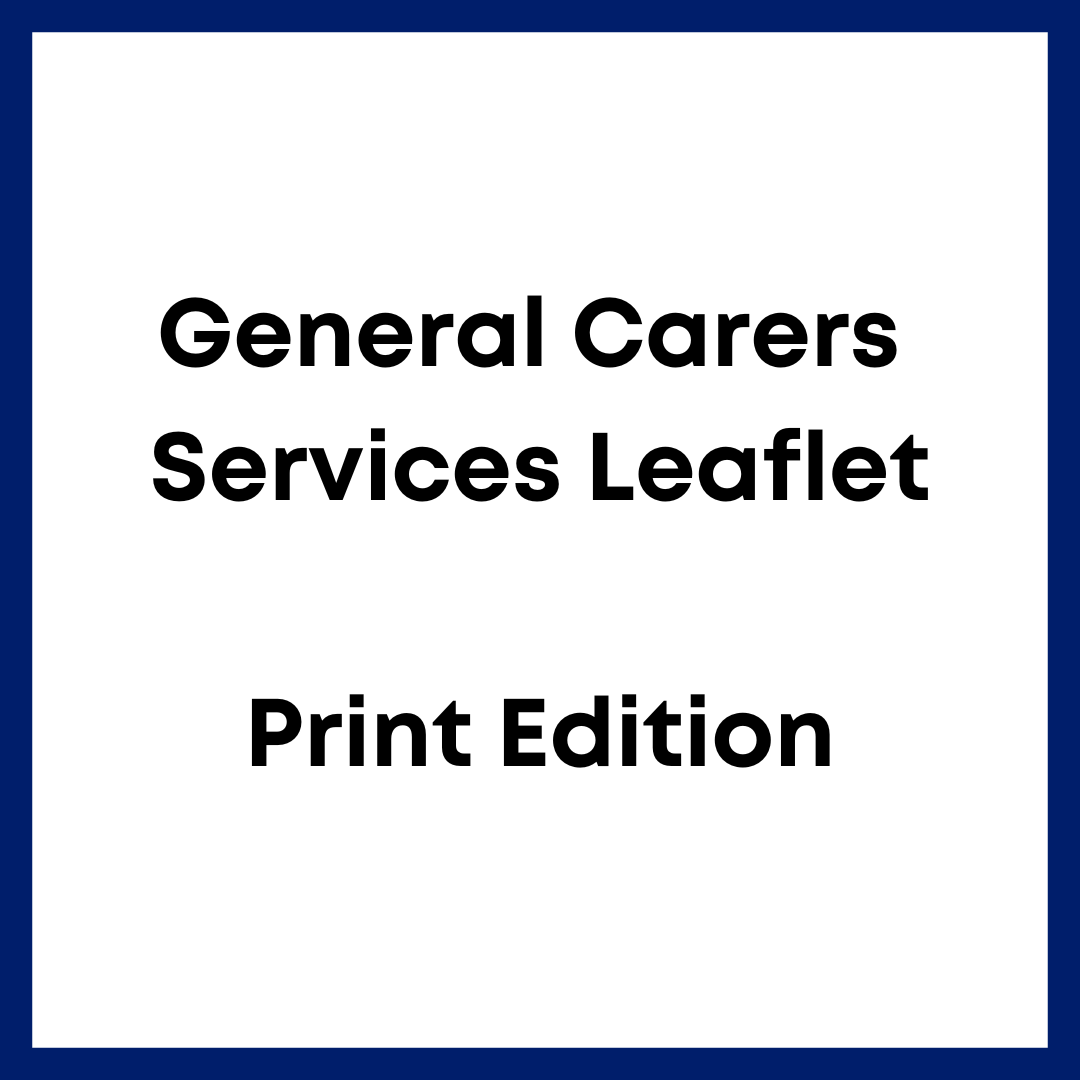 Manchester Carers Centre General Services Information Leaflet